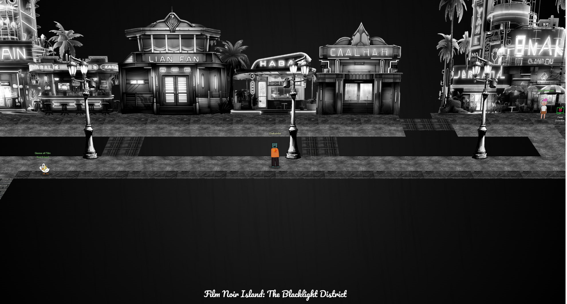 Film Noir Island - The Blacklight District